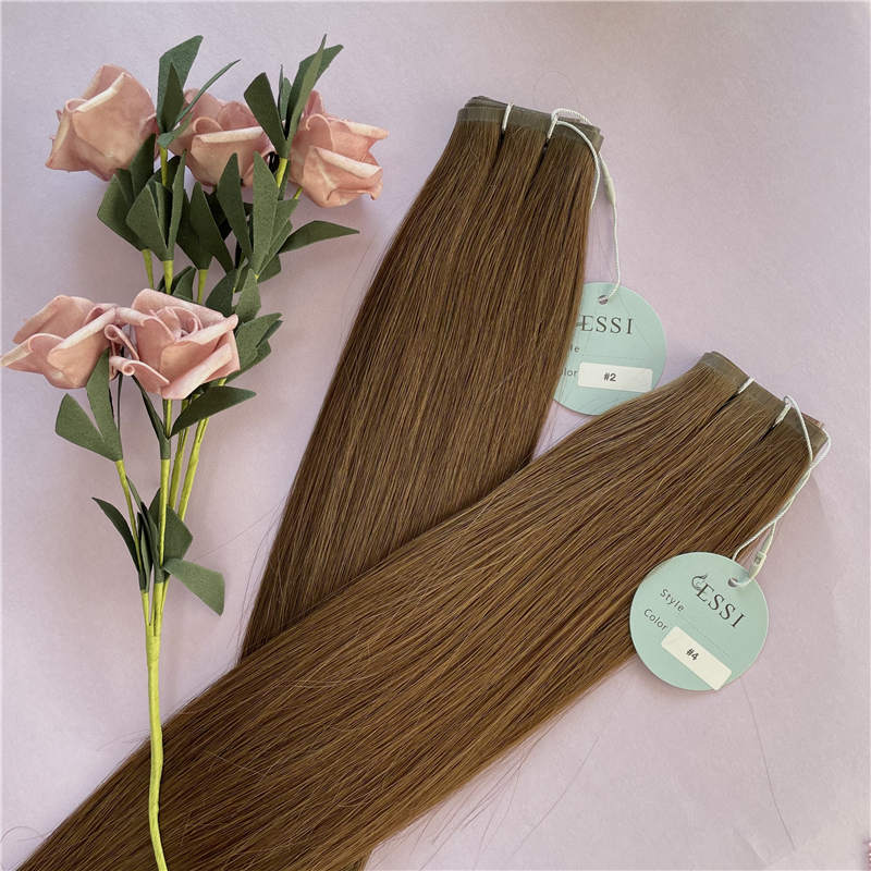 Hot Sell Fashion Virgin Hair Skin Flat Weft Tape Hair Extensions With Human Hair 24 Inch 